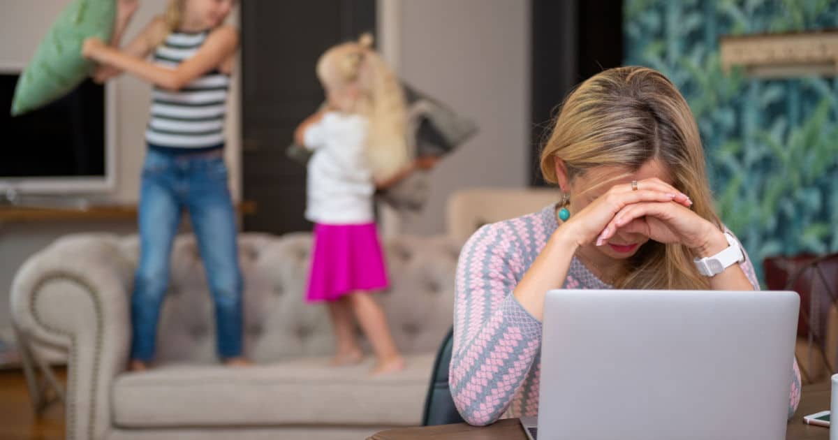 télétravail avec enfants